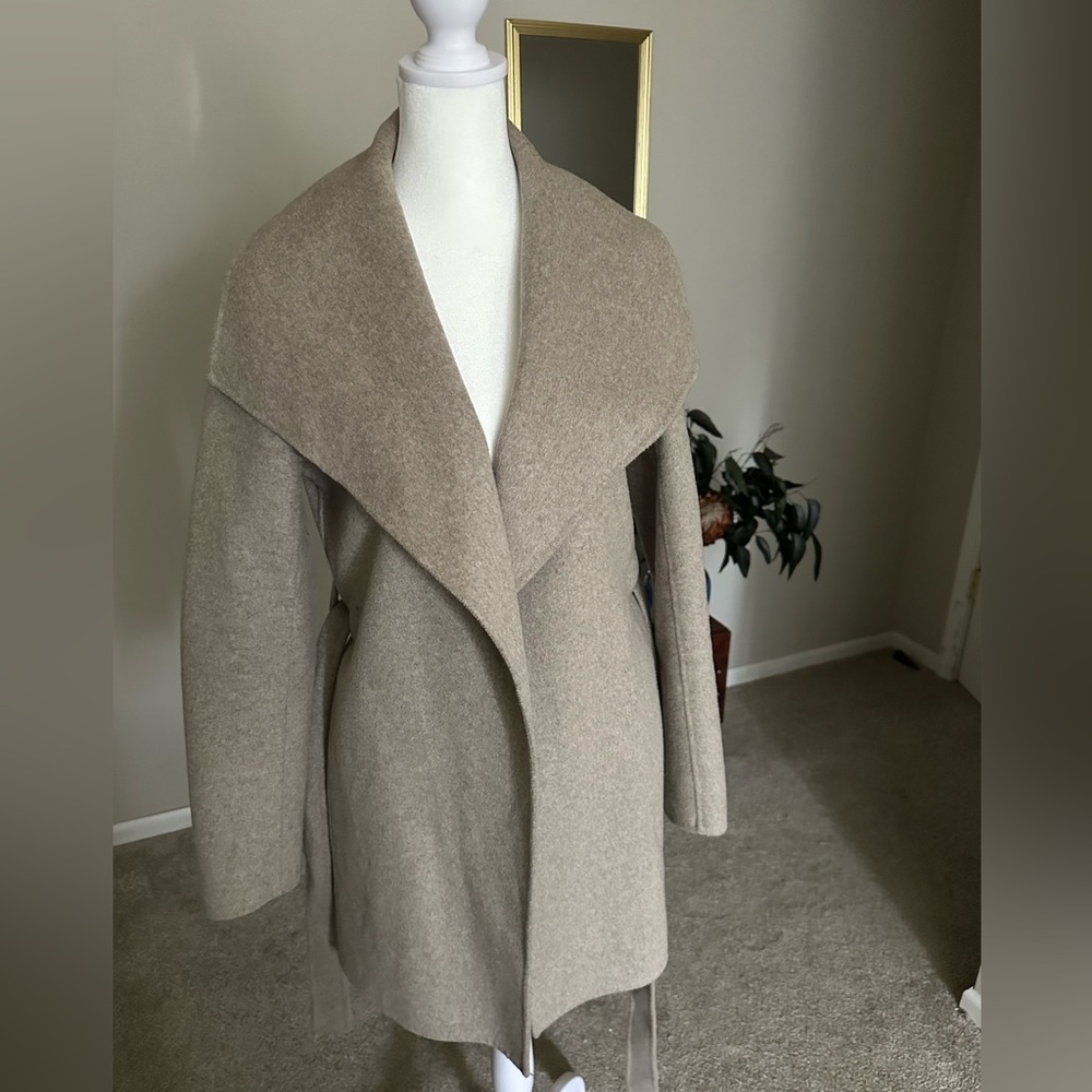 SOLD Banana Republic Double Faced Wrap Wool Blend Coat